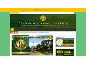 Central Mindanao University's Website Screenshot