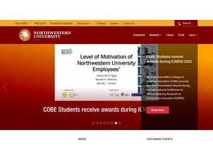 Northwestern University, Philippines's Website Screenshot