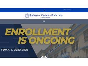 Philippine Christian University's Website Screenshot