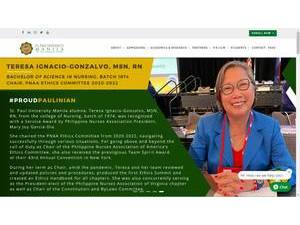 St. Paul University Manila's Website Screenshot