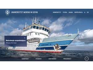 Gdynia Maritime University's Website Screenshot