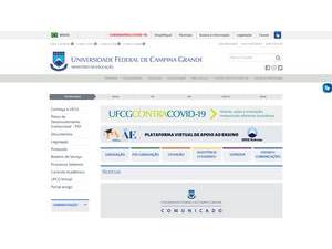 Federal University of Campina Grande's Website Screenshot