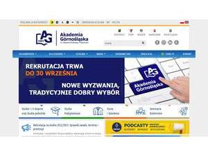 Katowice Business University's Website Screenshot