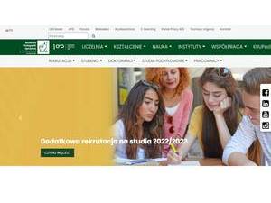 The Maria Grzegorzewska University's Website Screenshot