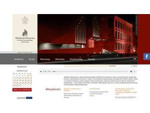Karol Szymanowski Academy of Music in Katowice's Website Screenshot