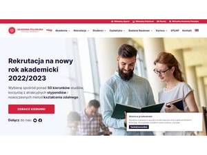 Polonia University in Czestochowa's Website Screenshot