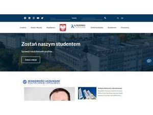Opole University of Technology's Website Screenshot