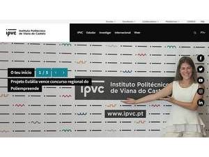 Polytechnic Institute of Viana do Castelo's Website Screenshot