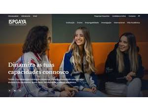 Instituto Superior Politécnico Gaya's Website Screenshot