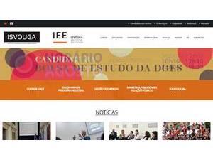 Instituto Superior de Entre Douro e Vouga's Website Screenshot
