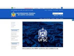 Federal University of Santa Catarina's Website Screenshot