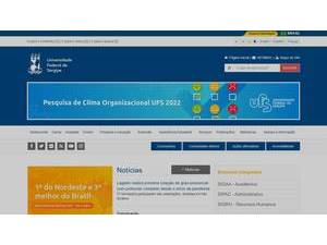 Federal University of Sergipe's Website Screenshot