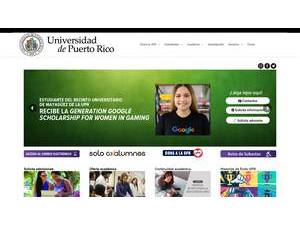 Universidad de Puerto Rico's Website Screenshot