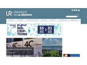 Université de la Reunion's Website Screenshot