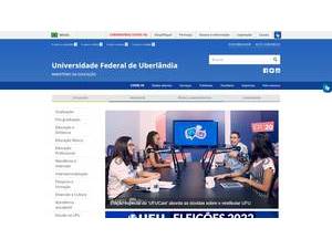 Federal University of Uberlândia's Website Screenshot