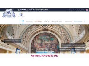 Bucharest University of Economic Studies's Website Screenshot
