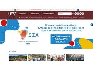 Federal University of Viçosa's Website Screenshot