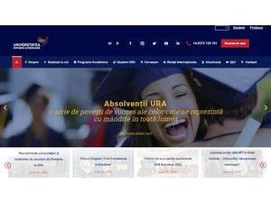 Romanian-American University's Website Screenshot