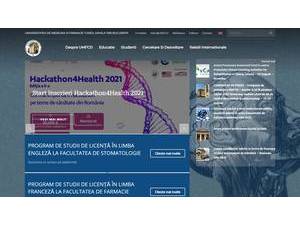 Carol Davila University of Medicine and Pharmacy's Website Screenshot