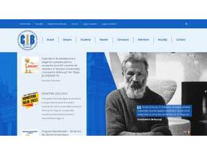 Constantin Brâncusi University's Website Screenshot