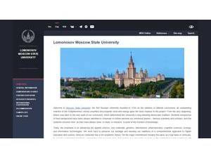 Московский государственный университет's Website Screenshot