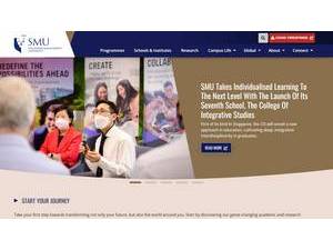 新加坡管理大学's Website Screenshot
