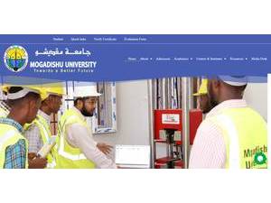 Mogadishu University's Website Screenshot