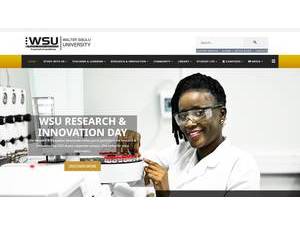 Walter Sisulu University's Website Screenshot