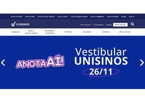 University of the Rio dos Sinos Valley's Website Screenshot
