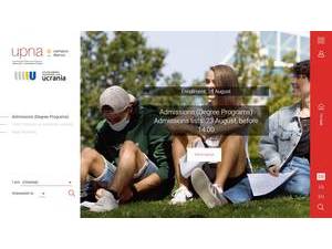 Public University of Navarre's Website Screenshot