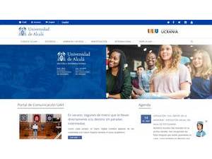 University of Alcalá's Website Screenshot