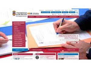 University of Burgos's Website Screenshot