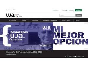 University of Jaén's Website Screenshot