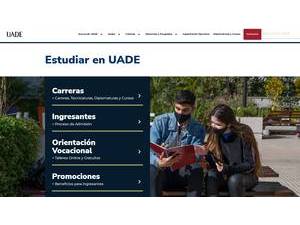 Universidad Argentina de la Empresa's Website Screenshot