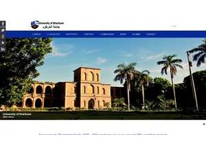 University of Khartoum's Website Screenshot