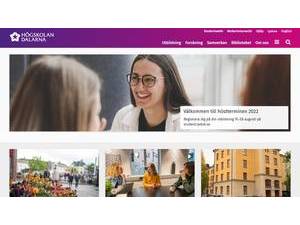 Dalarna University's Website Screenshot