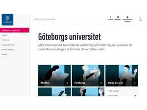 University of Gothenburg's Website Screenshot