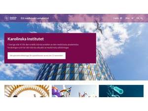 Karolinska Institute's Website Screenshot