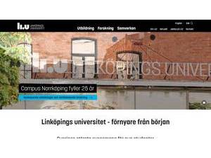 Linköping University's Website Screenshot