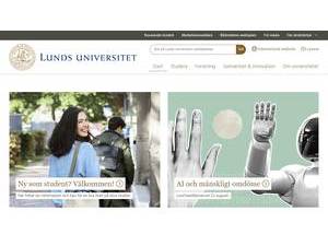 Lunds Universitet's Website Screenshot