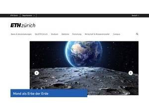 Swiss Federal Institute of Technology Zurich's Website Screenshot