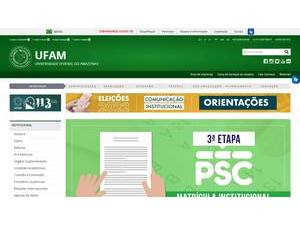Federal University of Amazonas's Website Screenshot