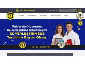 Çankaya University's Website Screenshot
