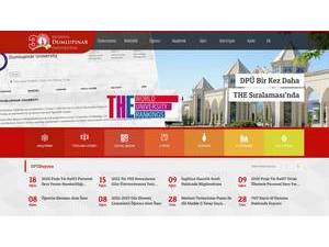 Kütahya Dumlupinar University's Website Screenshot