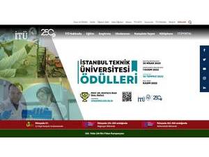 Istanbul Technical University's Website Screenshot