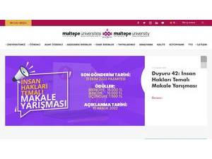 Maltepe University's Website Screenshot