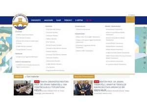 Trakya University's Website Screenshot