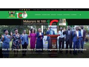 Makerere University's Website Screenshot