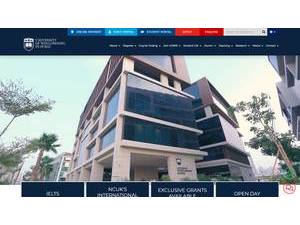 جامعة ولونغونغ في دبي's Website Screenshot