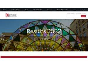 University of Bristol's Website Screenshot